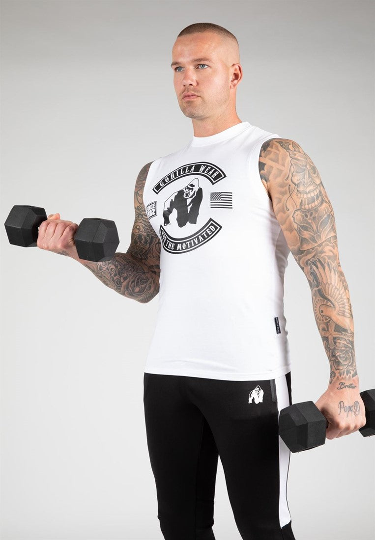Gorilla Wear Tulsa Tank Top, White