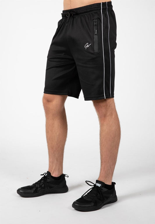 INTE INNE! Gorilla Wear Wenden Track Shorts, Svart/Vit